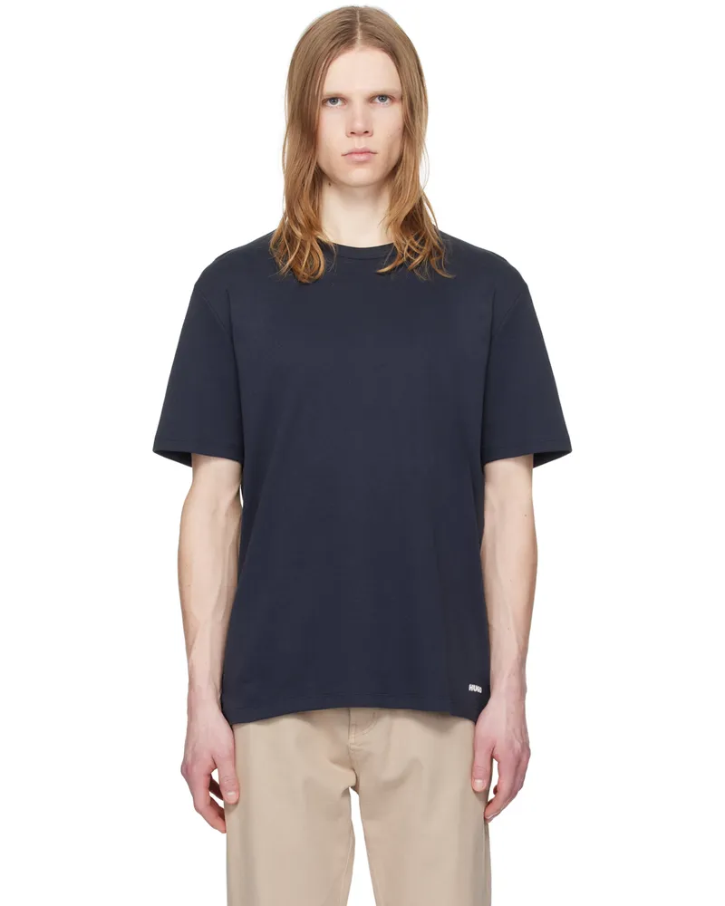 HUGO BOSS Navy Bonded T-Shirt 406-dark