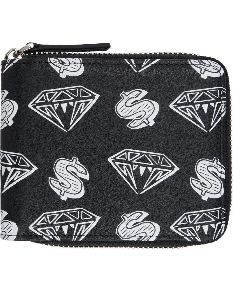 Billionaire Boys Club Black Diamonds & Dollars Wallet Black