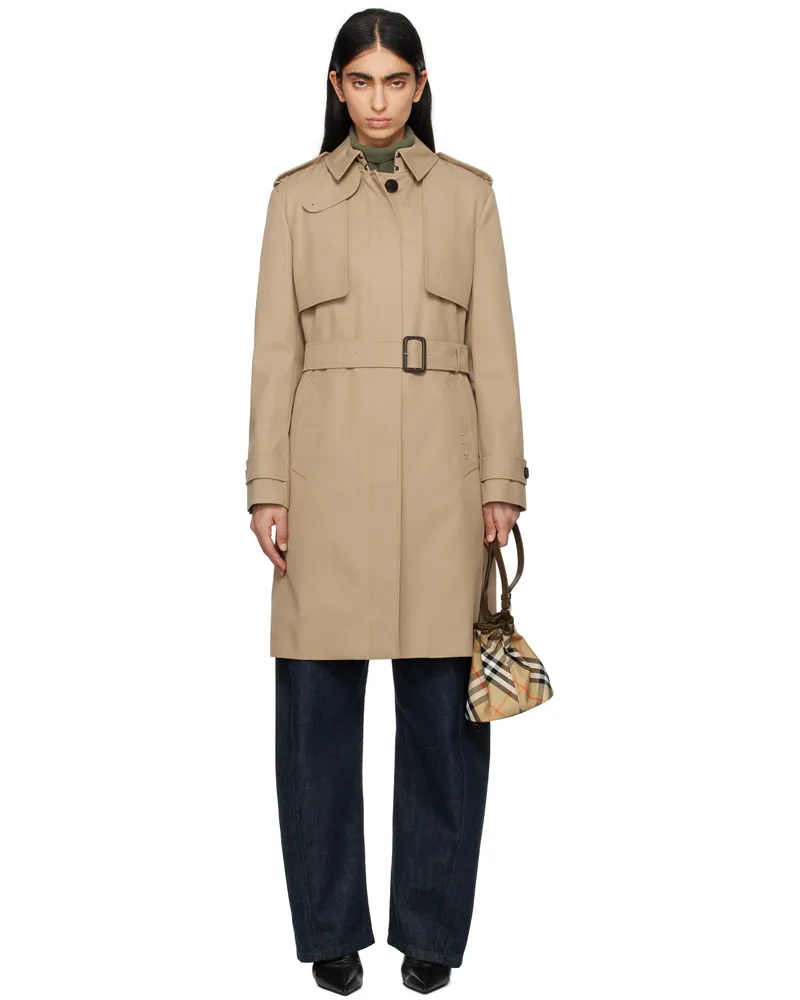 Mackage Beige Winn Trench Coat C0274