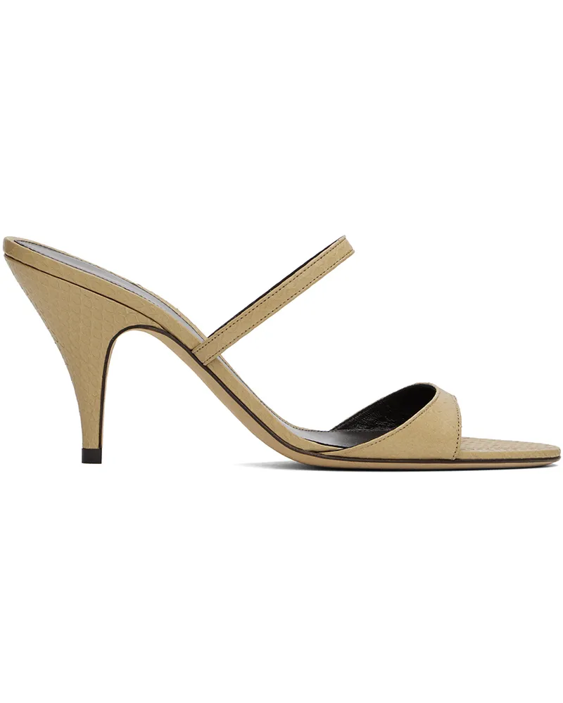 The Row Beige Vika Heeled Sandals Ald