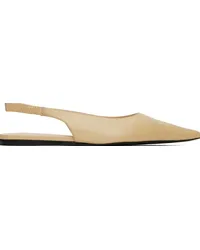 Proenza Schouler Beige Spike Slippers Parchment