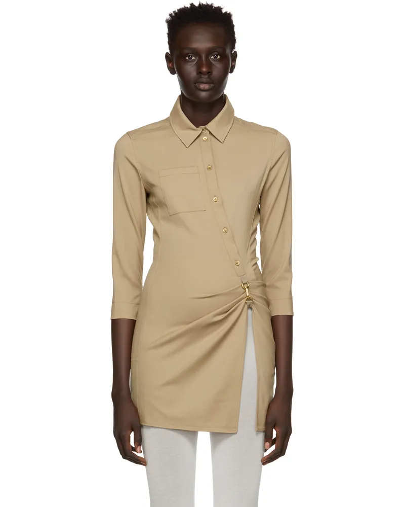 Jacquemus Beige 'La Tunique Jocou' Long Sleeve Shirt 150