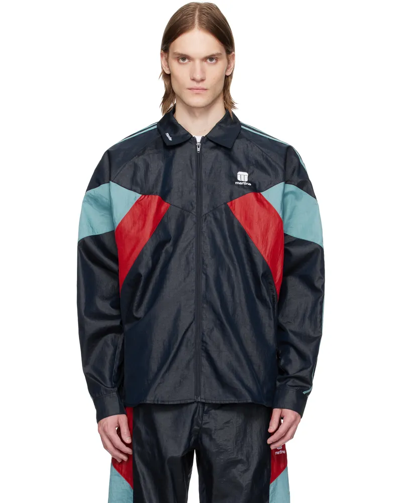 Martine Rose Navy Shirt Track Jacket Blu