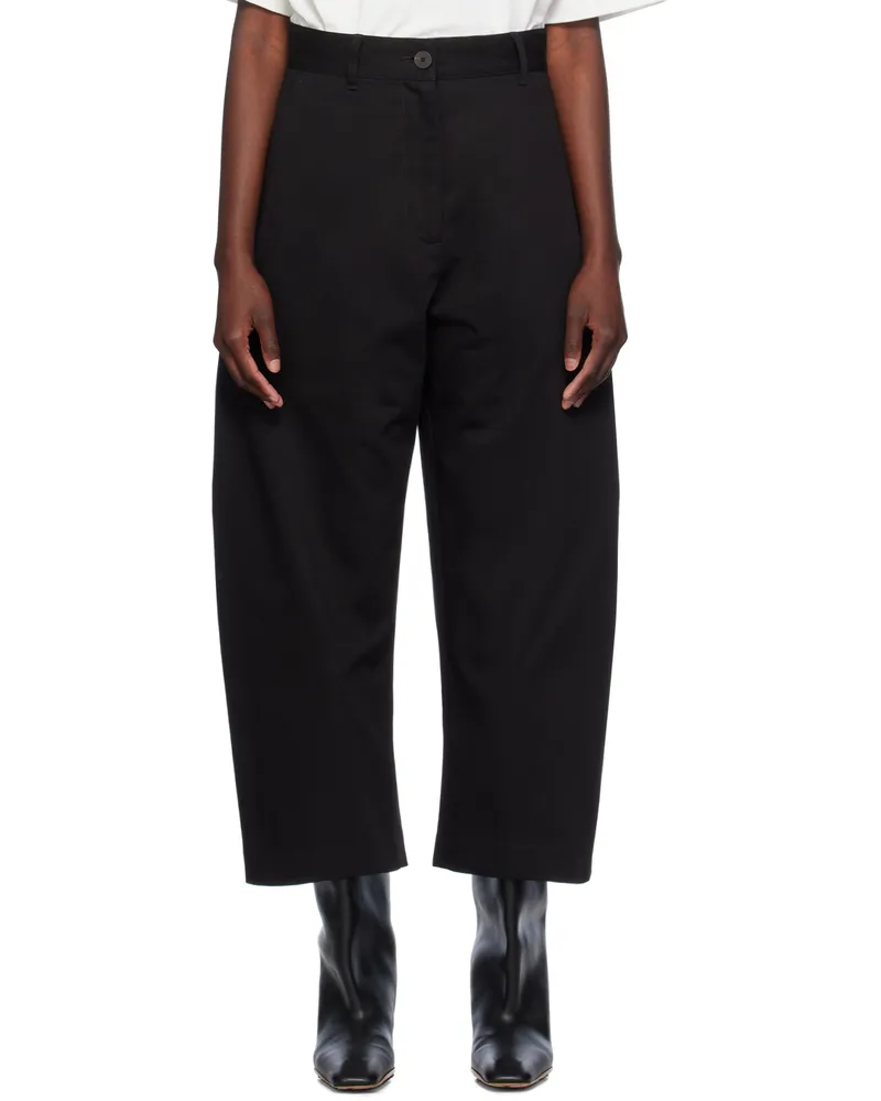 Studio Nicholson Black Chalco Trousers Black