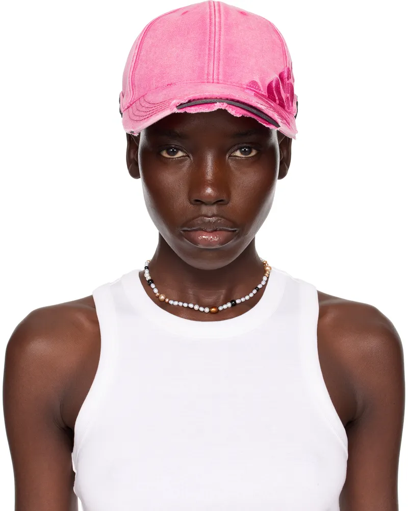 Martine Rose SSENSE Exclusive Pink Roll Back Cap Pnk