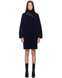 Alaïa Navy Round Coat -