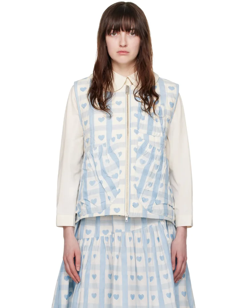 STORY mfg. Blue Girolle Vest Blue