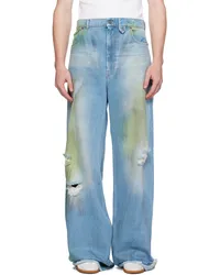 Egonlab Blue Baggy Jeans Denim