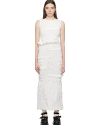 Cecilie Bahnsen White Vanda Midi Dress White