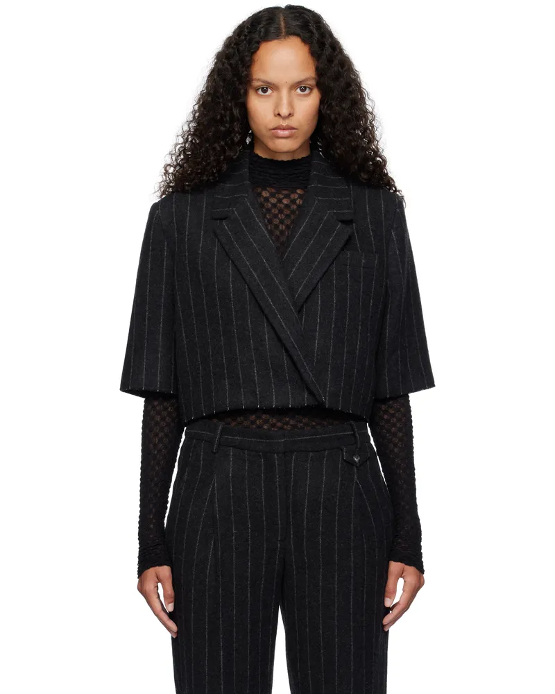 The Garment Black Richard Crop Blazer 900