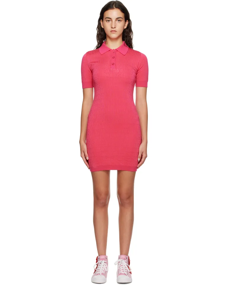 Moschino Pink All Over Minidress A1217