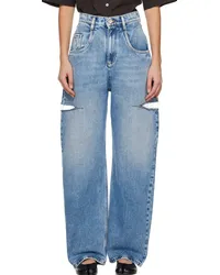 Maison Margiela Blue Slash Jeans Blue