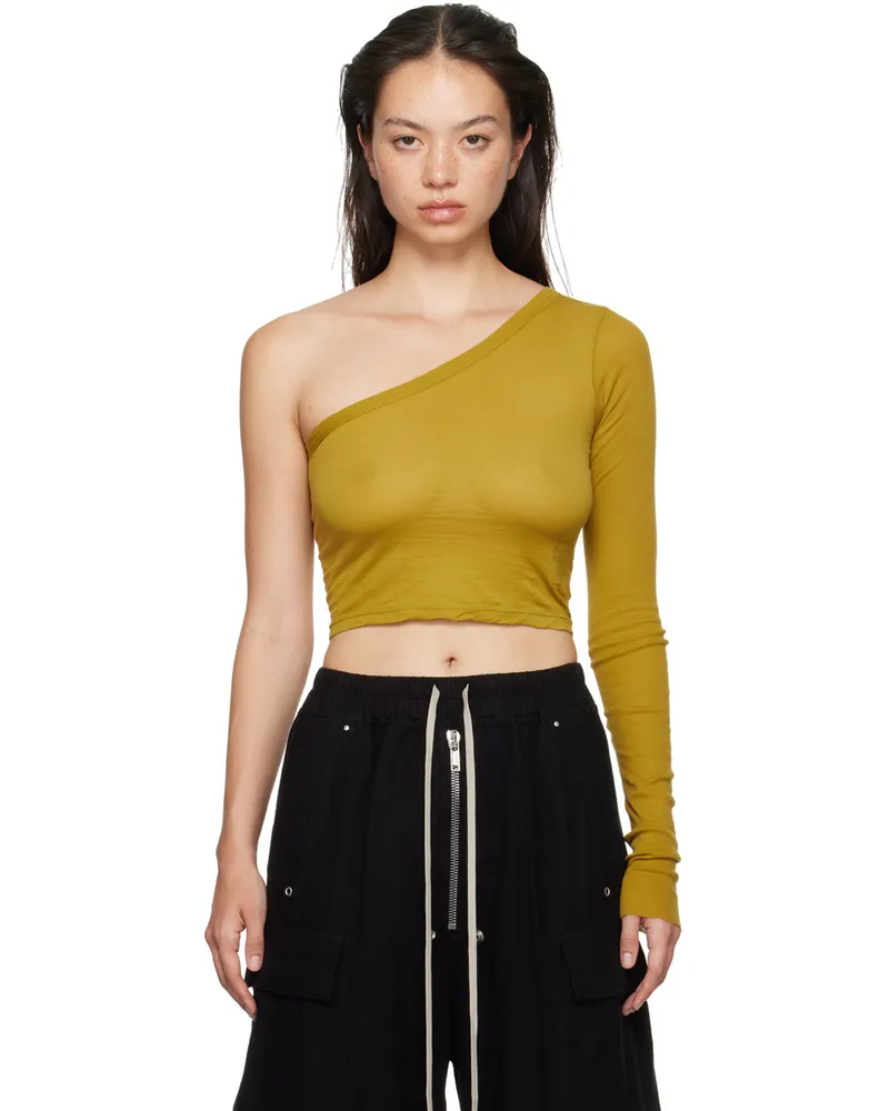 DRKSHDW by Rick Owens Yellow Porterville Ziggy T-shirt 92
