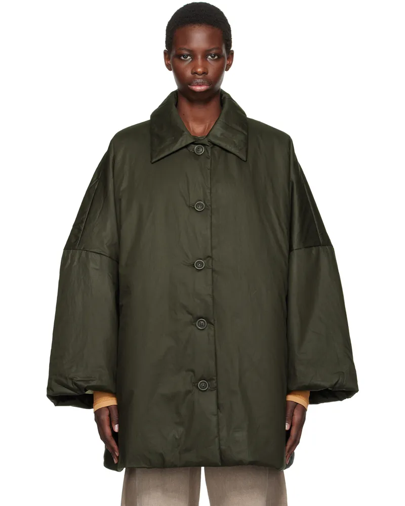 Casey Casey Khaki Triangle Coat Dark