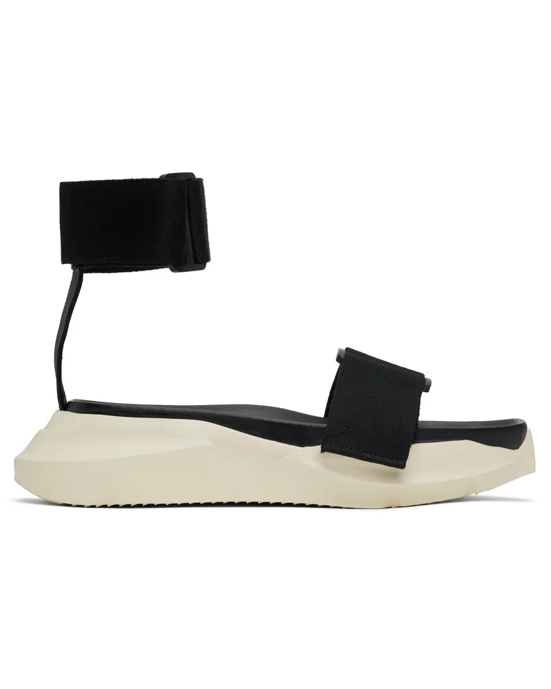 Rick Owens Black Hollywood Strap Spartan Geth Slide Sandals 91