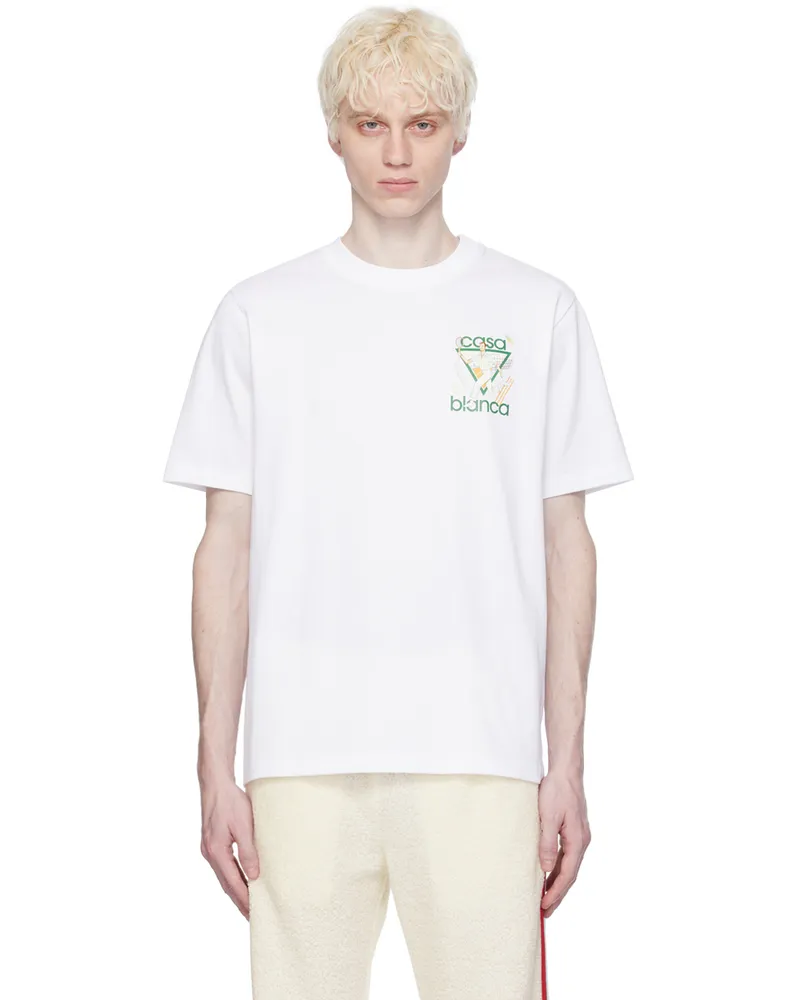 Casablanca Paris SSENSE Exclusive White 'Le Jeu' T-Shirt White