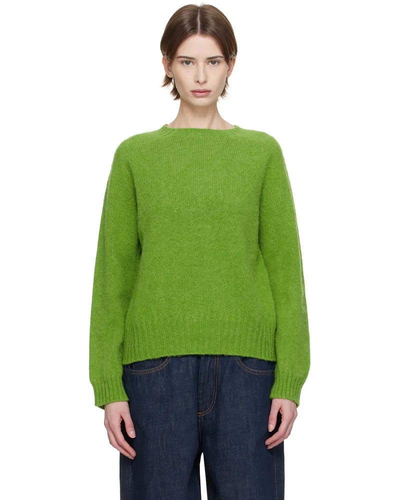 YMC SSENSE Exclusive Green Jets Sweater 30-garden