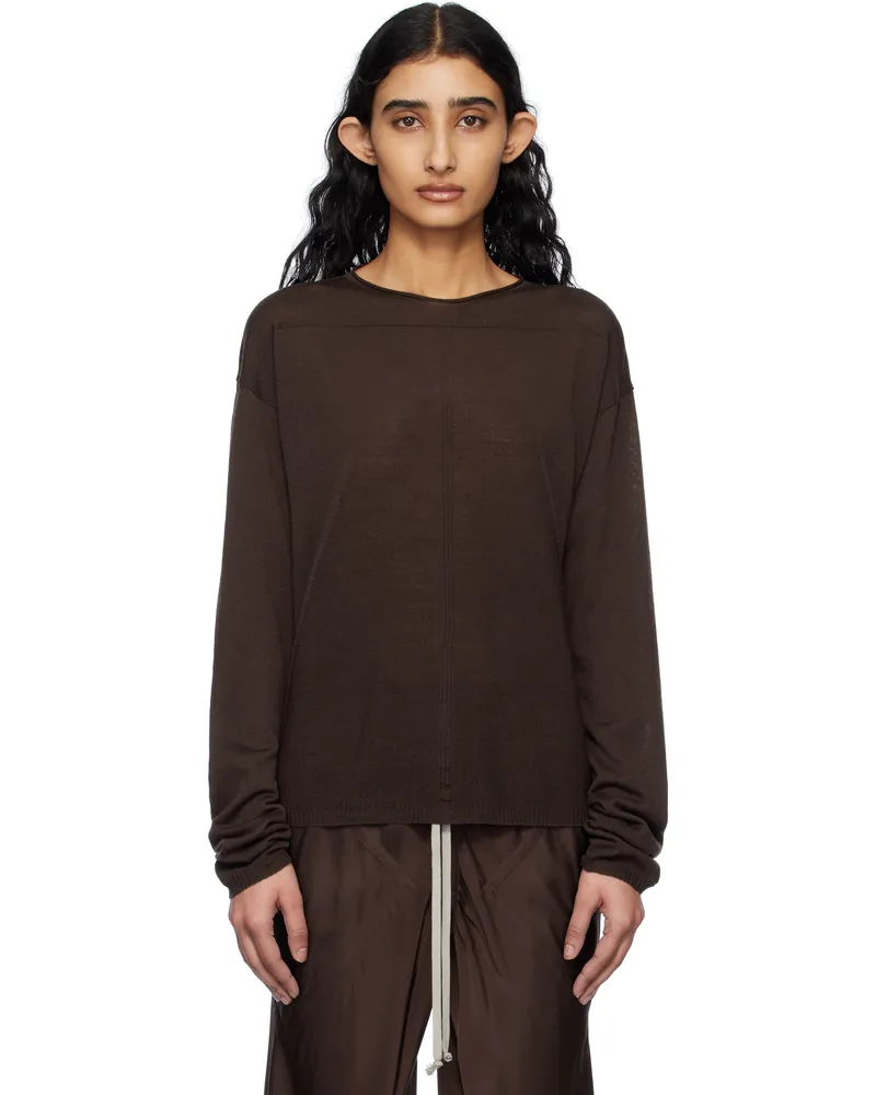 Rick Owens Brown Hollywood Pull Sweater 14