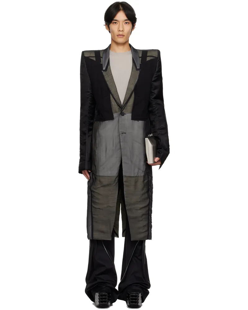 Rick Owens Black Concordians Fogpocket Neue Coat 09
