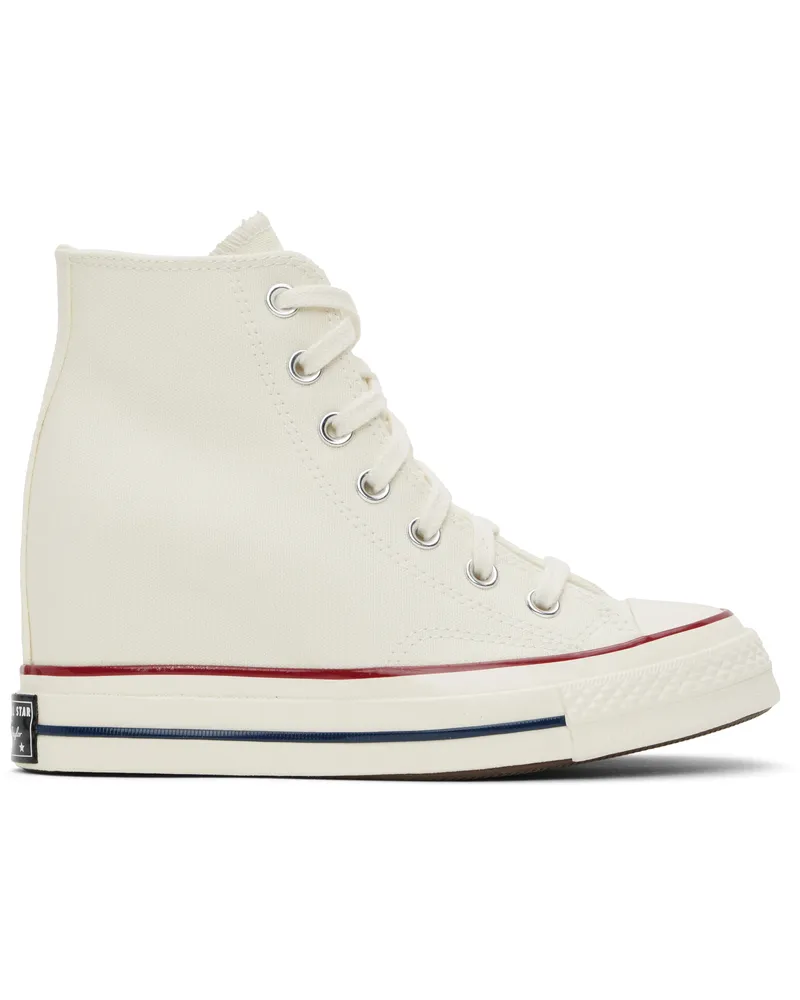 Converse Off-White Chuck 70 Wedge Sneakers Egret