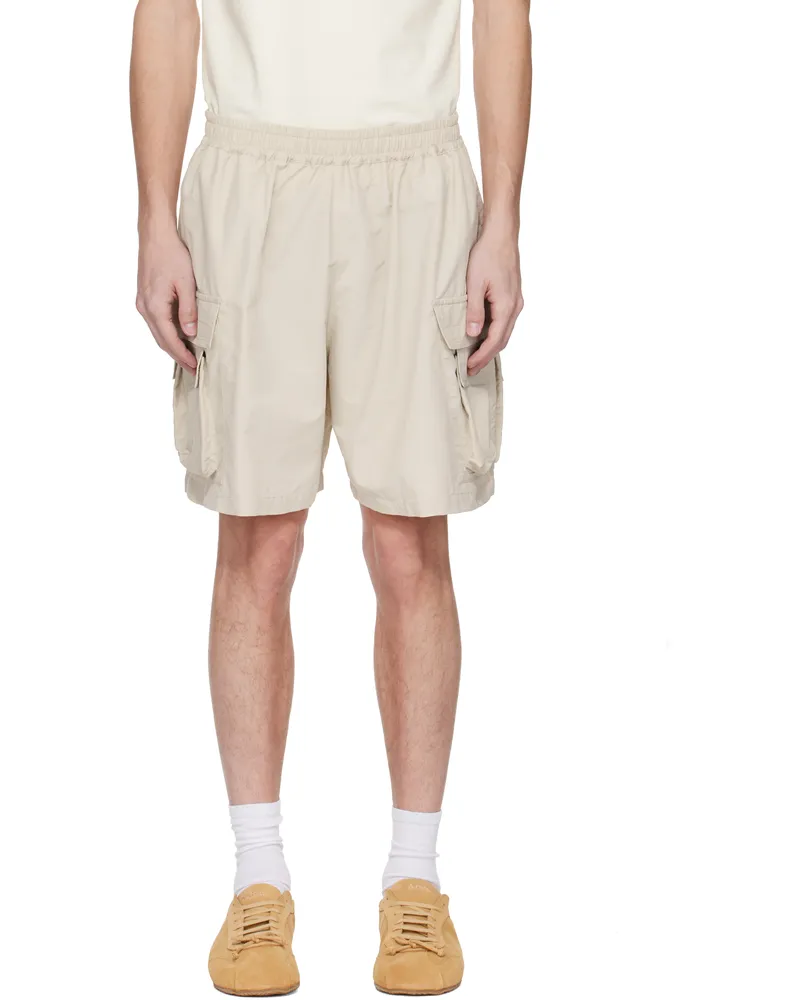 ABRA Beige Mini Cargo Shorts Beige