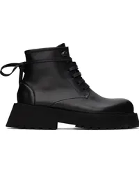 Marsèll Black Micarro Lace Up Ankle Boots Black