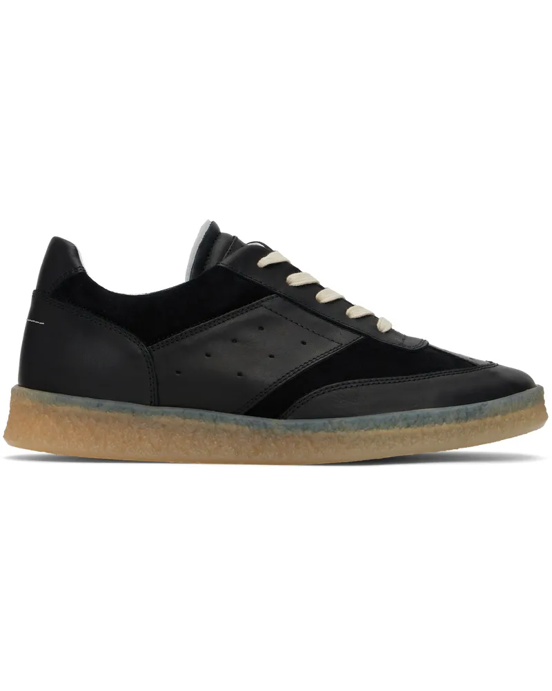 Maison Margiela Black 6 Court Sneakers T8013