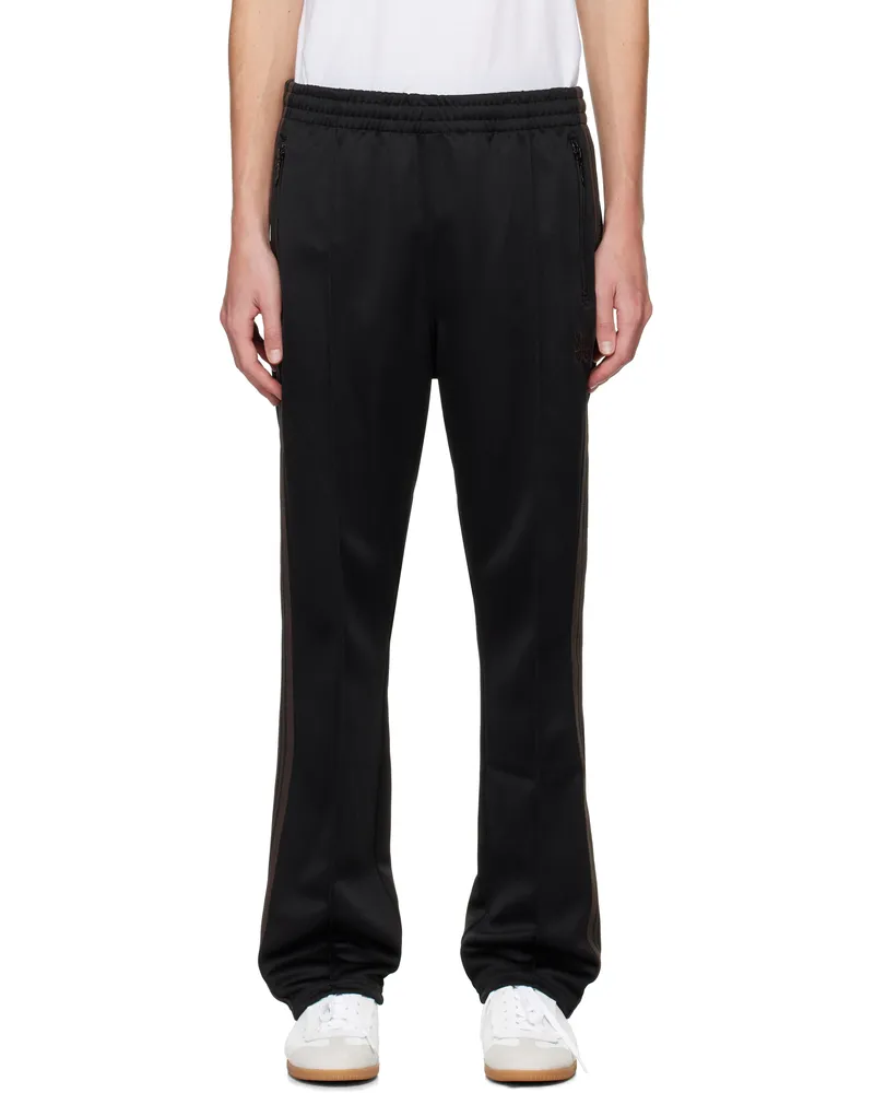 NEEDLES Black Narrow Track Pants C-black