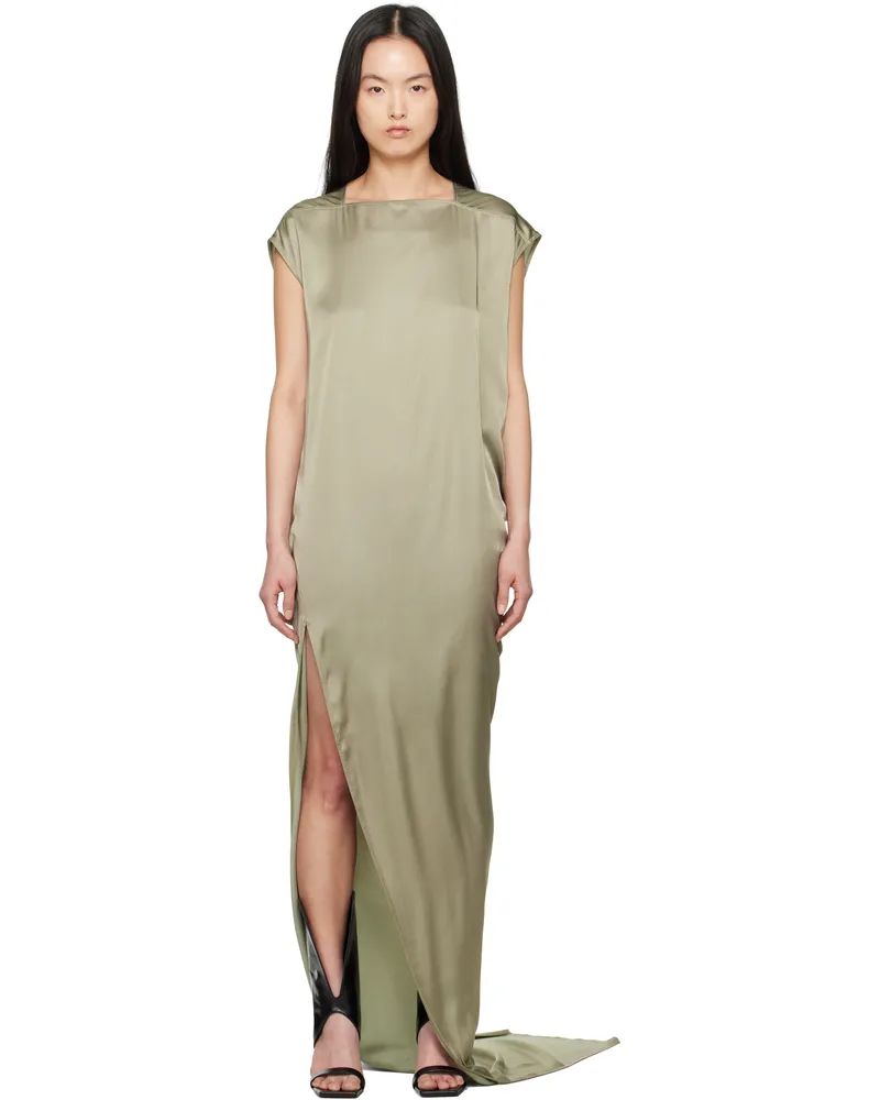 Rick Owens Green Hollywood Edfu T Maxi Dress 15