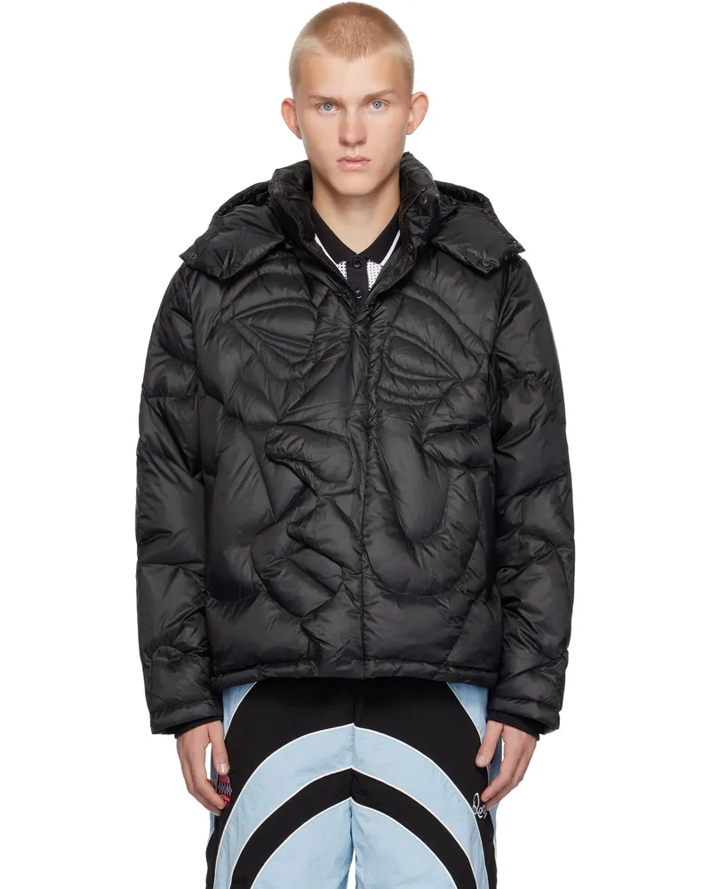KidSuper Black Kissing Down Jacket Black