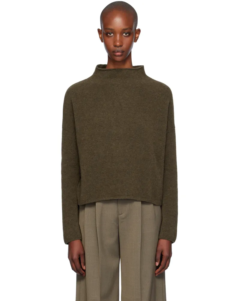 Filippa K Brown Mika Yak Funnelneck Sweater 0070