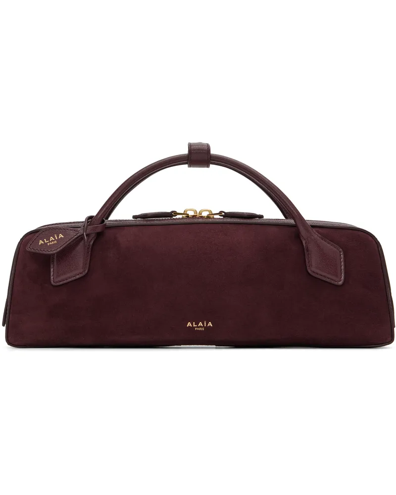 Alaïa Burgundy 'Le Teckel' Clutch Bag 325