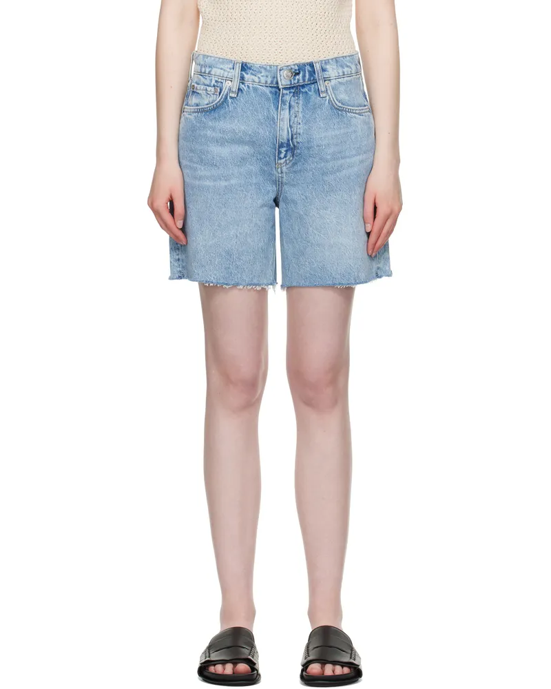 Rag & Bone Blue Kaia Denim Shorts Masln
