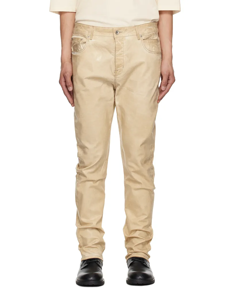 DRKSHDW by Rick Owens Beige Hollywood Detroit Cut Jeans 81