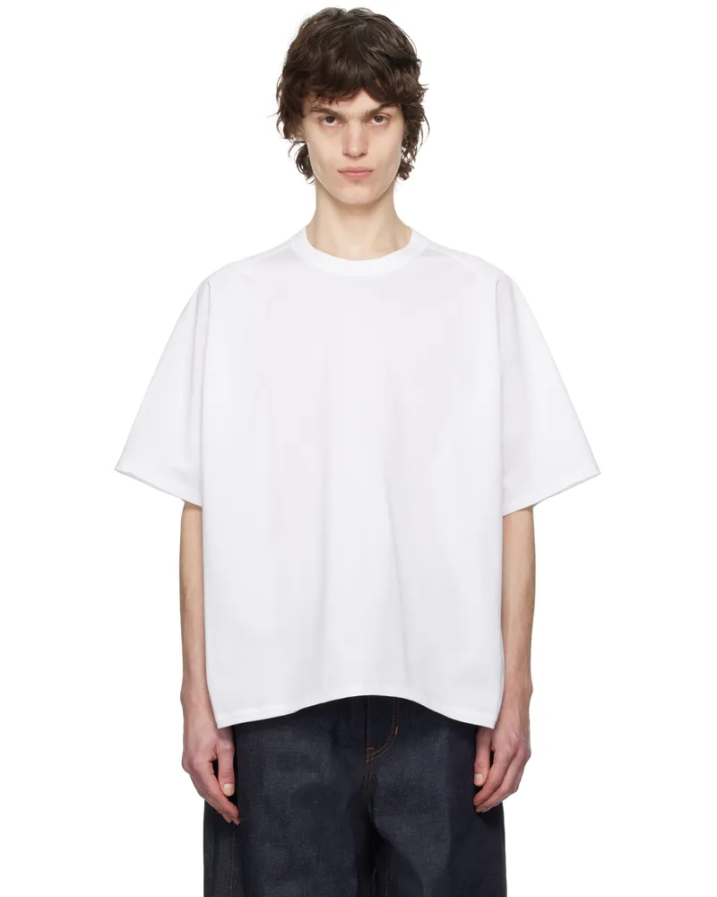 Sacai White Cotton Jersey T-shirt 101