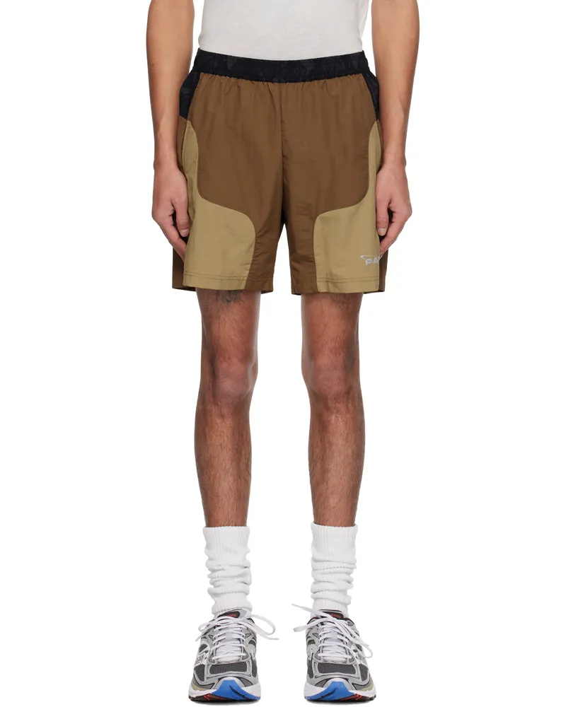 Perks and Mini Brown Lunacy Free Wheeling Track Shorts Brown