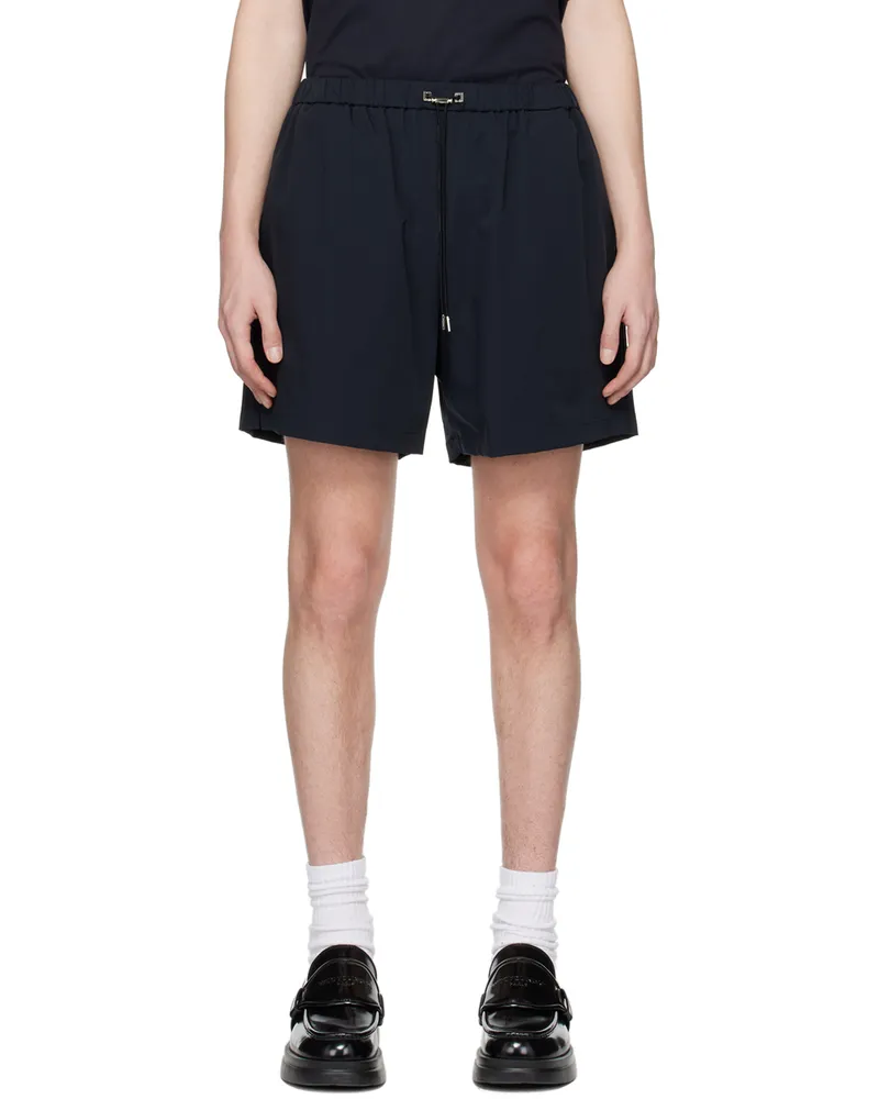 Wooyoungmi Navy Drawstring Shorts Navy