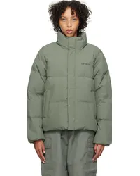 Carhartt WIP Green Yanie Down Jacket Smoke