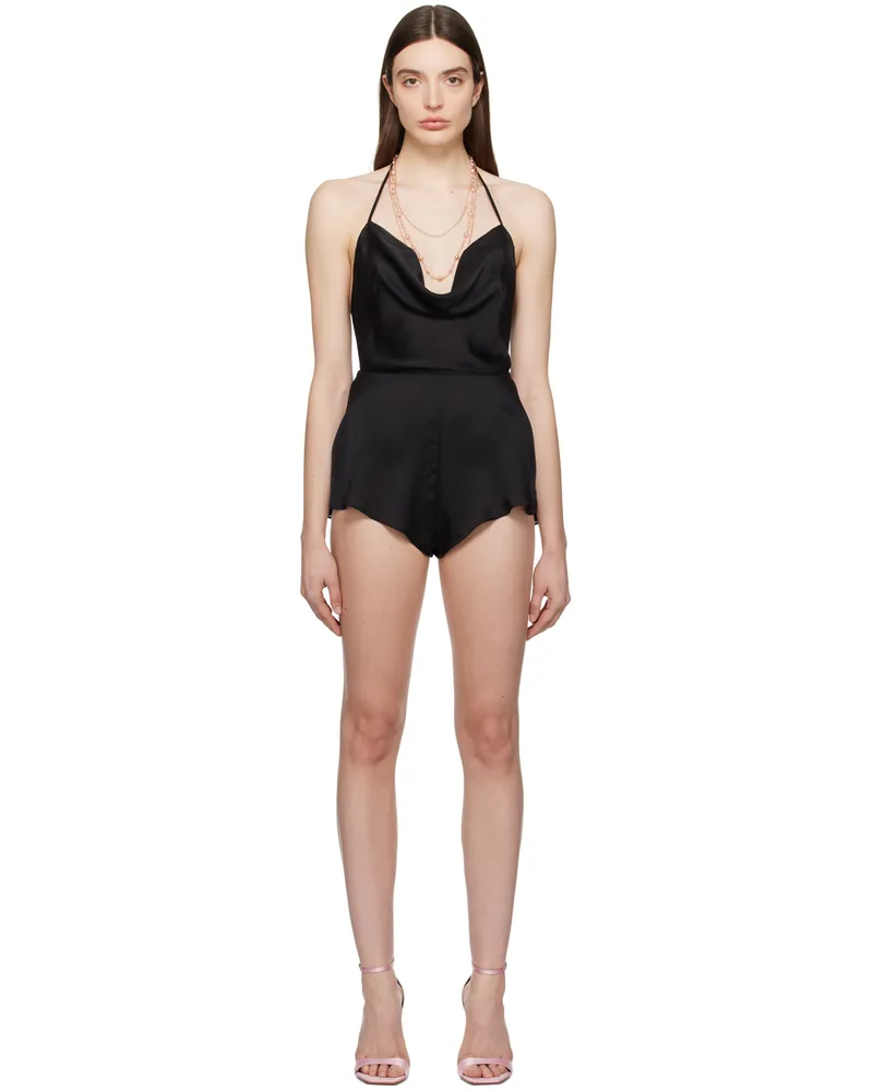 Agent Provocateur Black Eleana Jumpsuit 001694