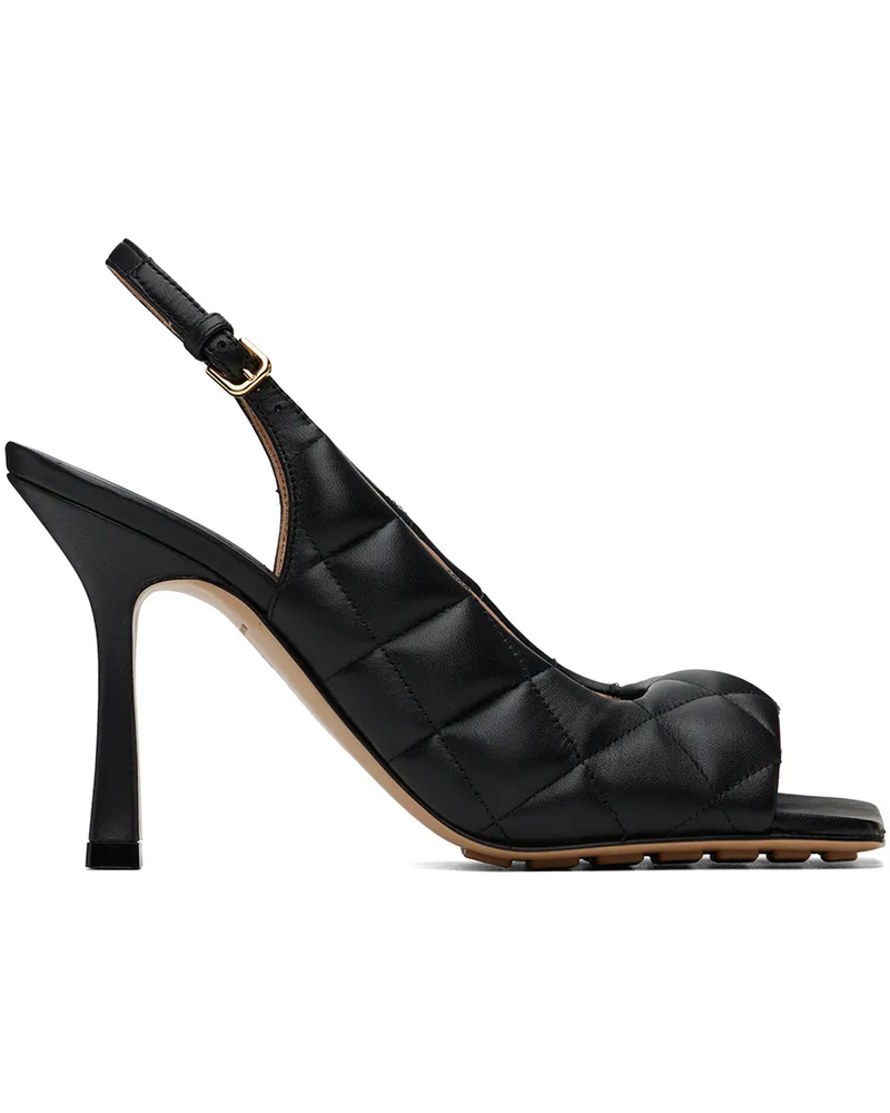 Bottega Veneta Black Padded Heeled Sandals 1000