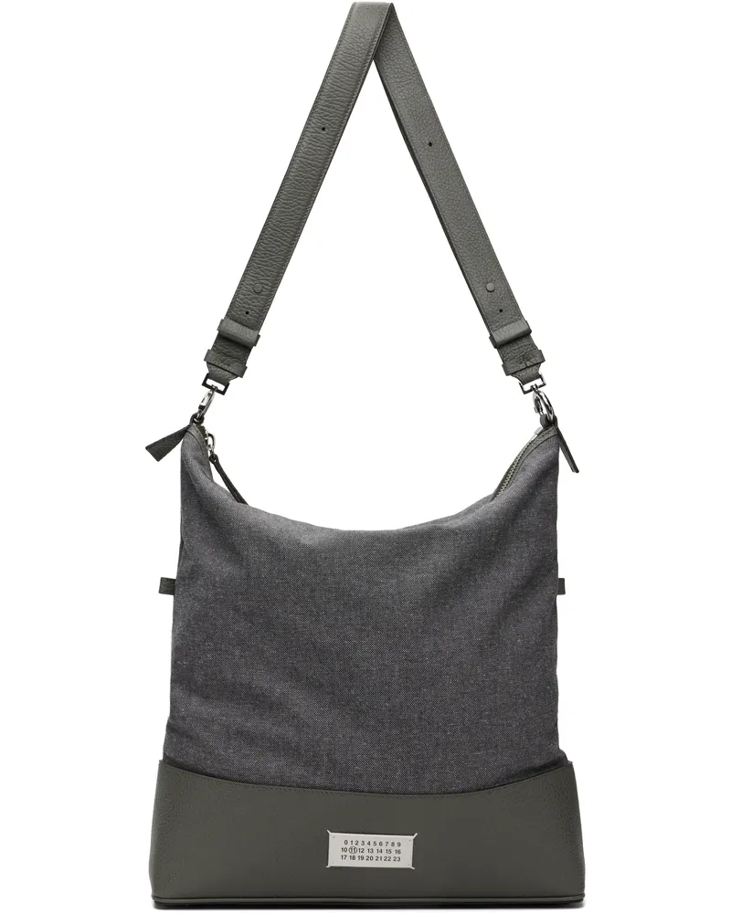 Maison Margiela Gray & Khaki 5AC Medium Bag T8127