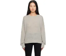 Gray Off-Gauge Sweater
