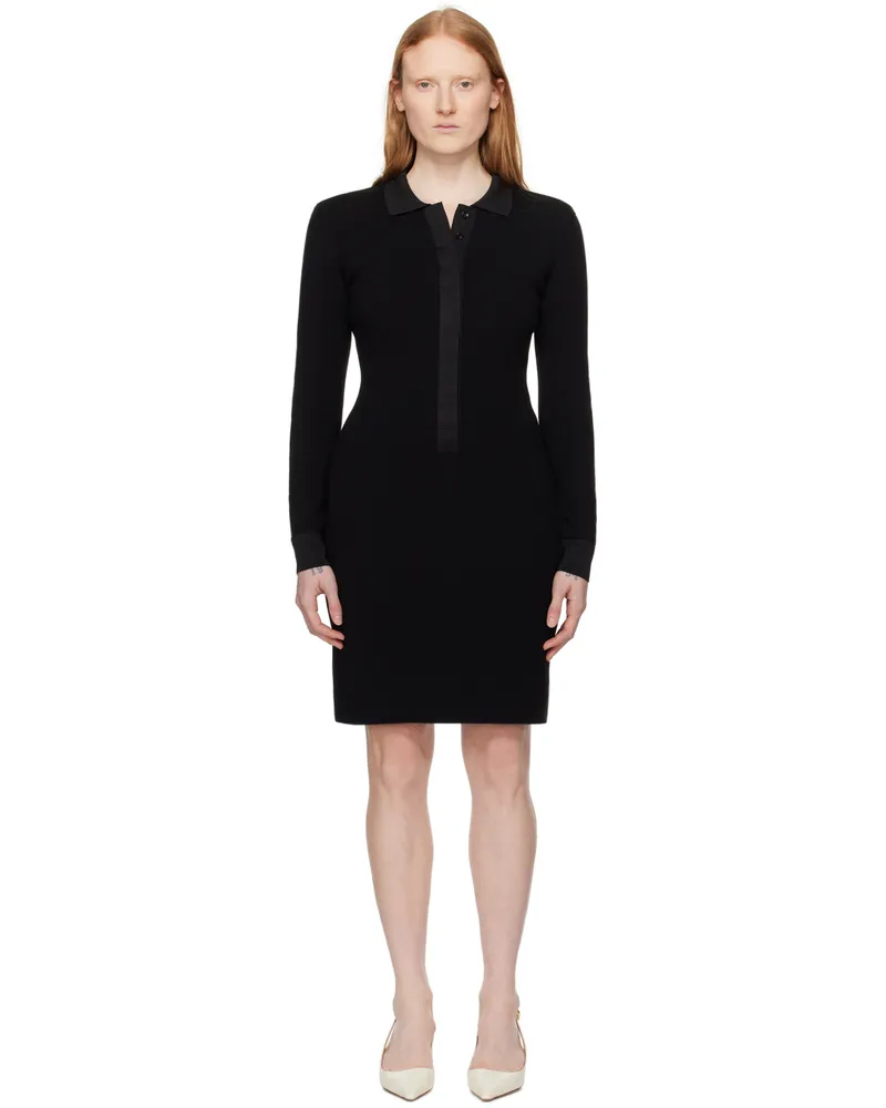Tom Ford Black Full Needle Minidress Lb999