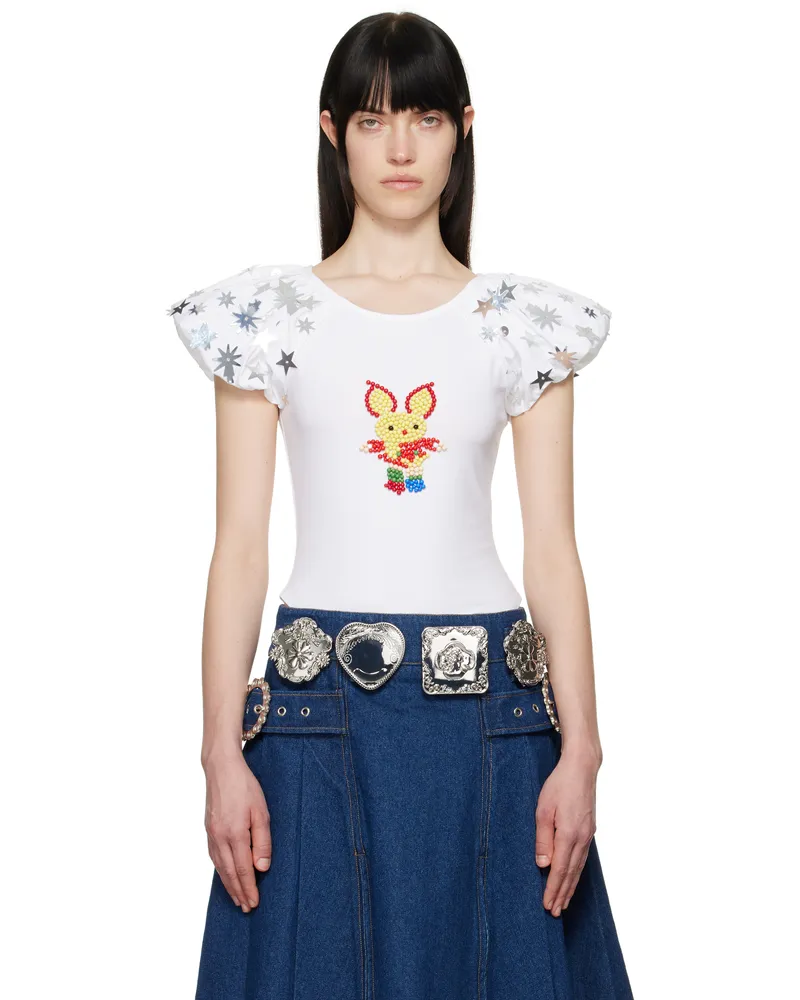 CHOPOVA LOWENA White Angelica T-shirt White