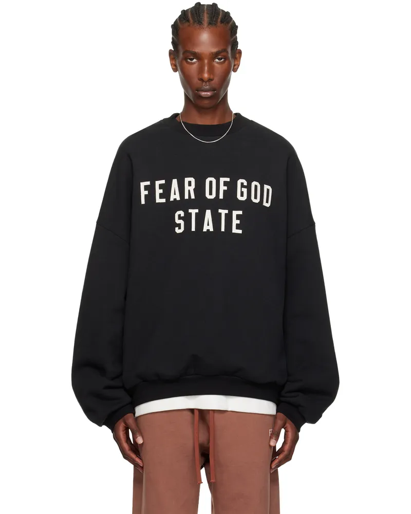Fear of God Black Crewneck Sweatshirt Black