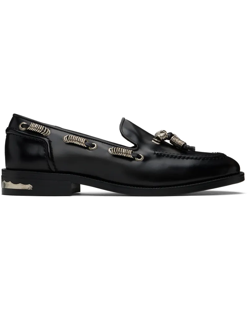 Toga Black O-ring Loafers Black