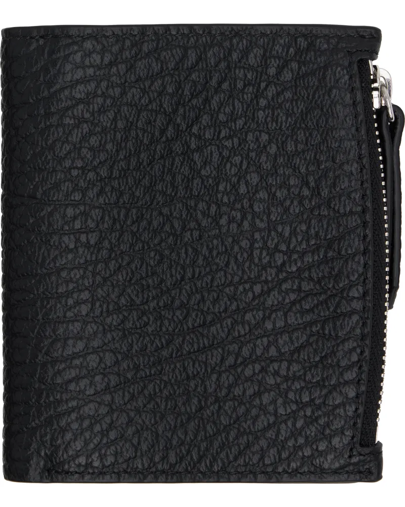 Maison Margiela Black Leather Flap Wallet T8013