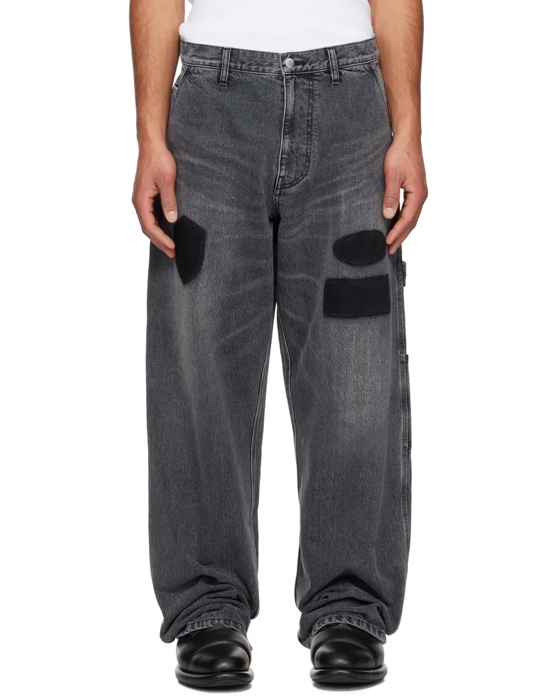 AMBUSH Black Work Jeans Black
