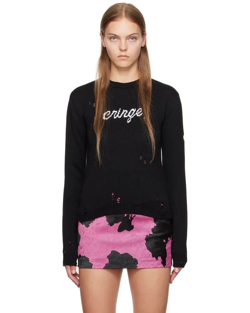 GCDS Black 'Cringe' Sweater 02