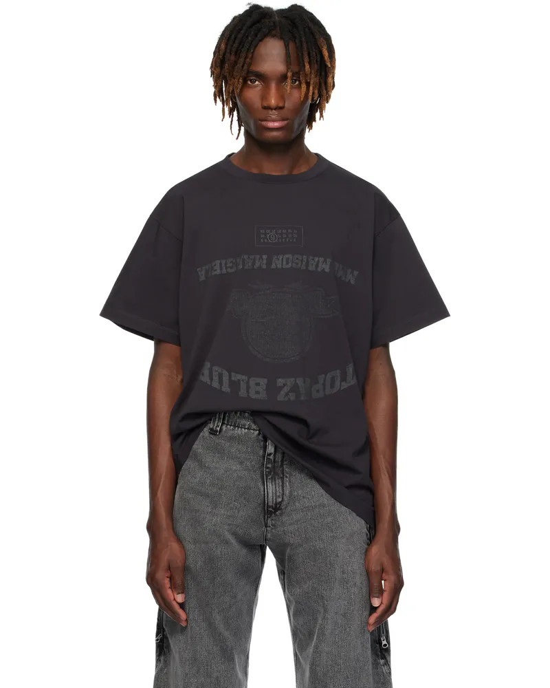 Maison Margiela Black Topaz Blue T-shirt 899